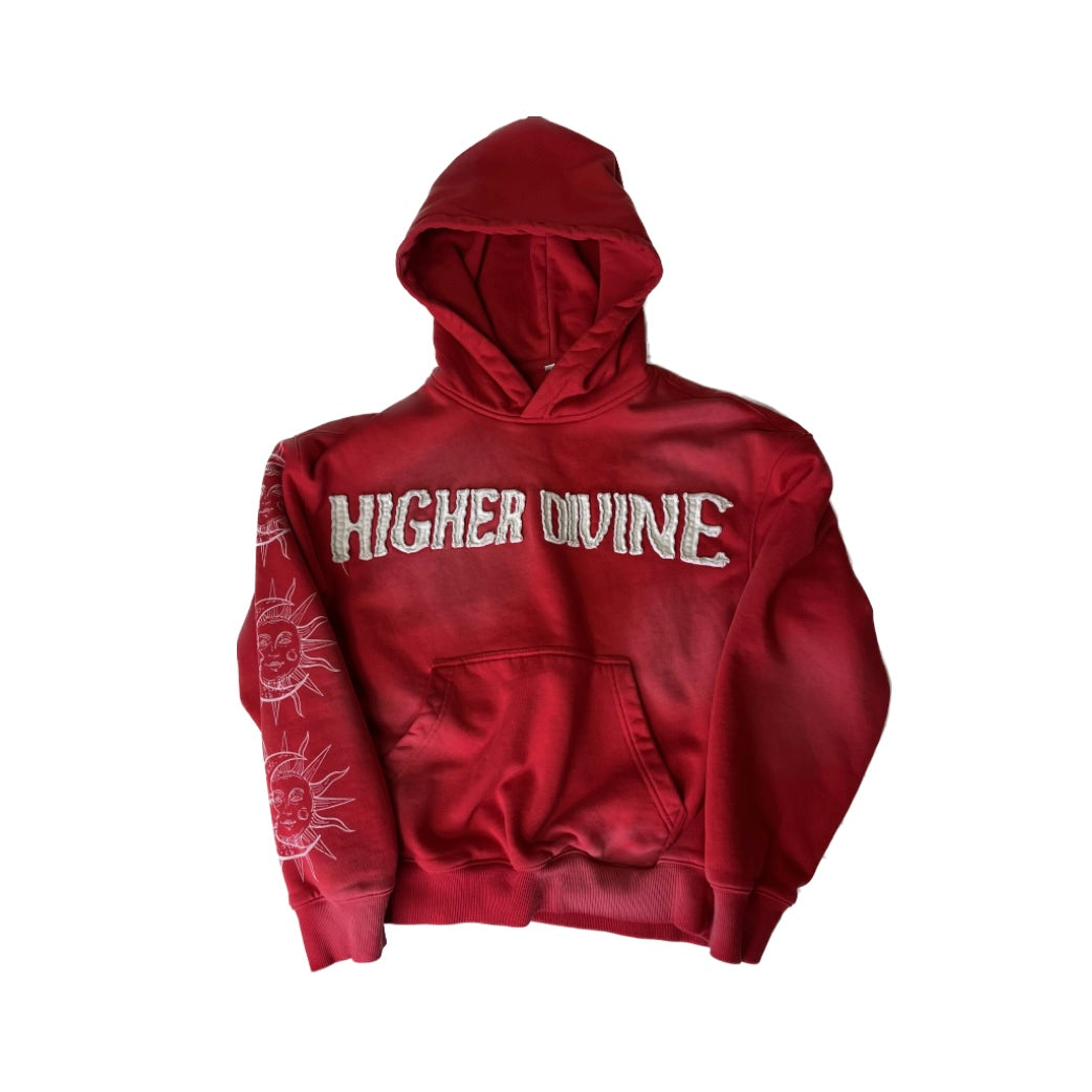 RED “CYCLE OF LIFE” HOODIE