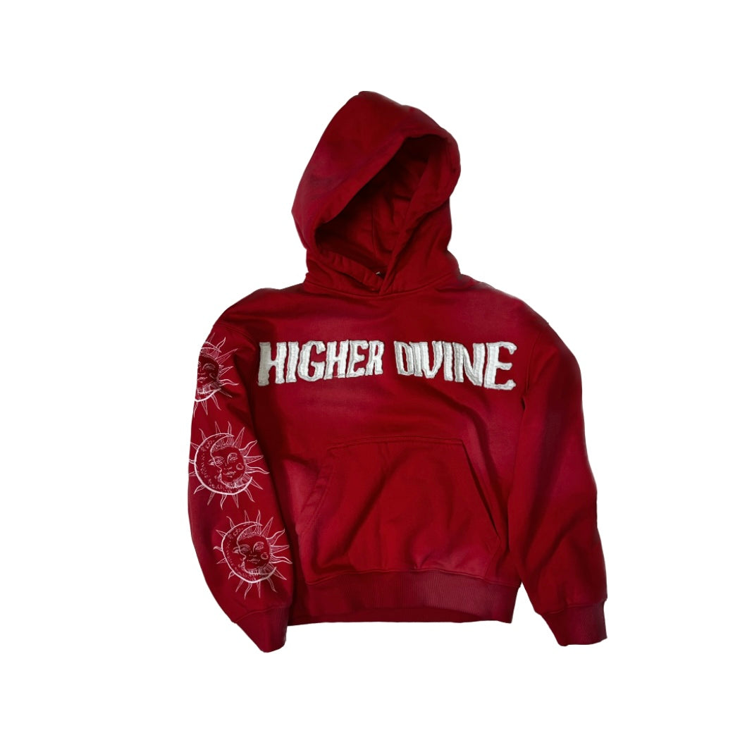 RED “CYCLE OF LIFE” HOODIE